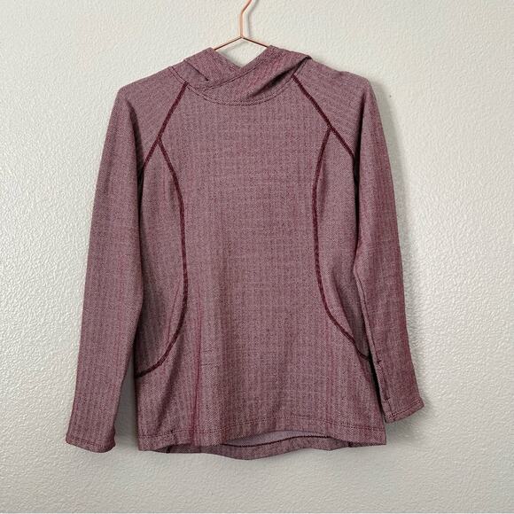 Patagonia Active Herringbone Hoody red long sleeve hooded top 54360 - Picture 1 of 10